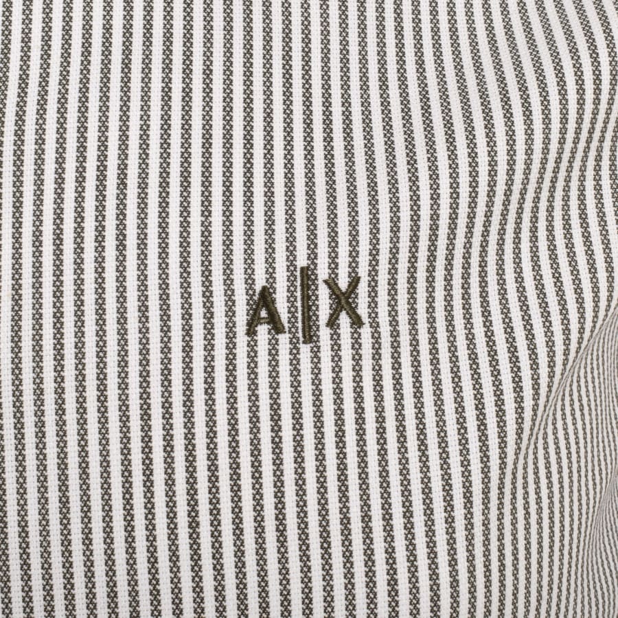 Armani Exchange Regular Fit Stripe Shirt White | Mainline